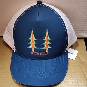 United By Blue Blue and White Trucker Hat Tree Theme